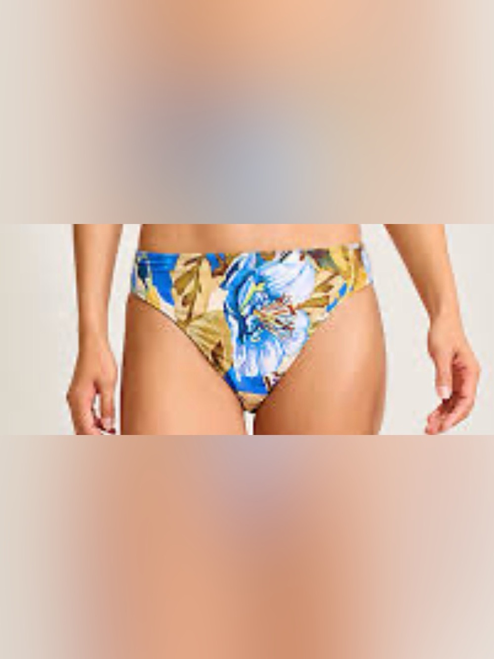 TOMMY BAHAMA size SMALL, reversible Floral High Cut Bikini Bottoms